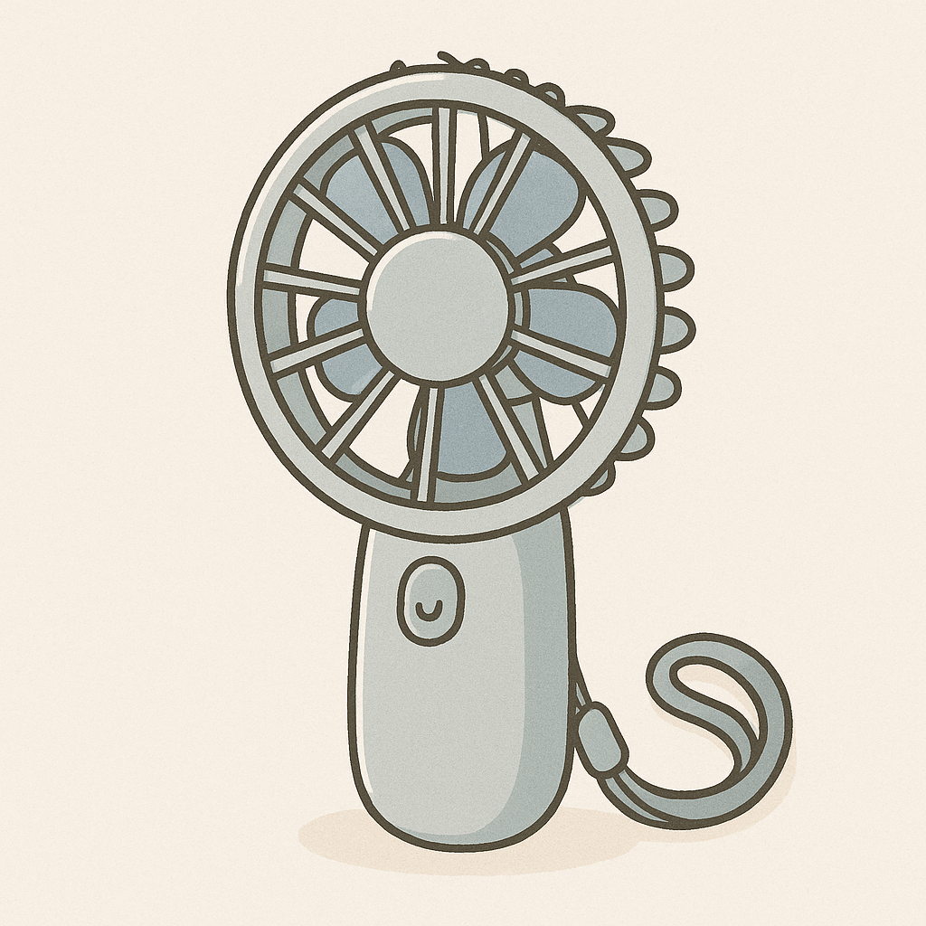 에어컨 대신 들고 다니는 작지만 강한 무선 미니 선풍기 사용기