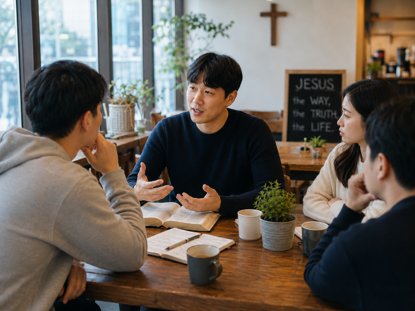 고전 4:13 말씀에서 세상이 내게 무례하고 가치없다는 관점으로 말할 때에라도 나는 그들을 선대하며 그들을 대해야 하는 동기부여를 받았고&amp;#44; 오늘 만나는 모든 영혼에게 선대하며&amp;#44; 그들의 말 보다 내가 세상에 전하려는 메시지를 기억하며 대화하려는 시도를 하는 모습입니다.