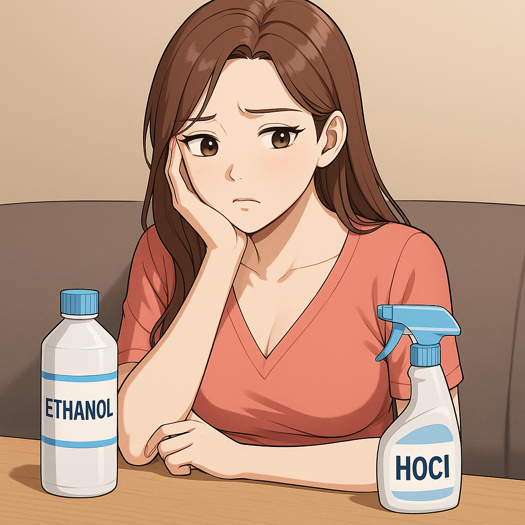 에탄올, 차아염소산수 소독제