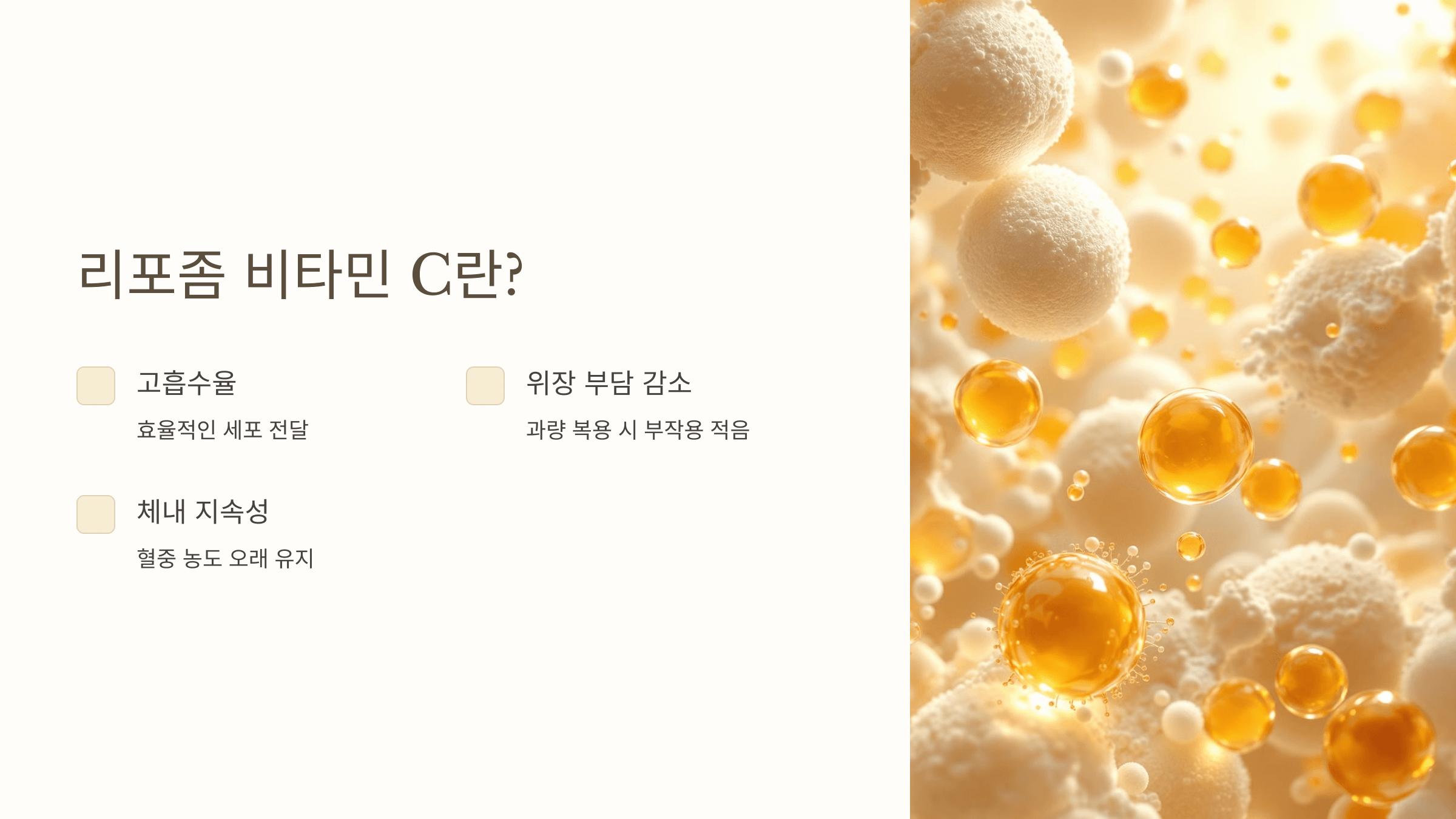 리포좀 비타민C와 관련된 사진입니다.