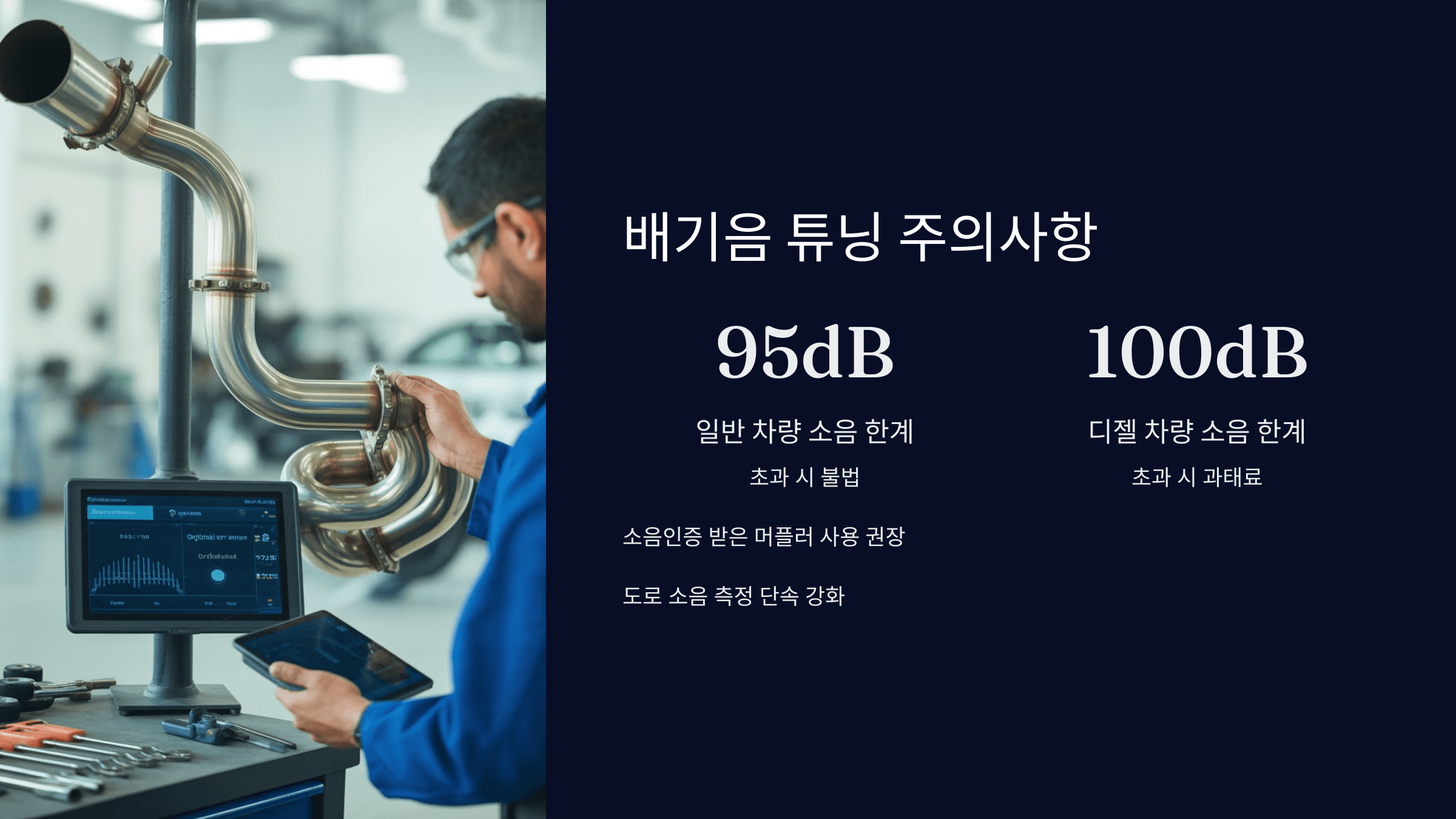 배기음 튜닝, 불법이 아닐까?
