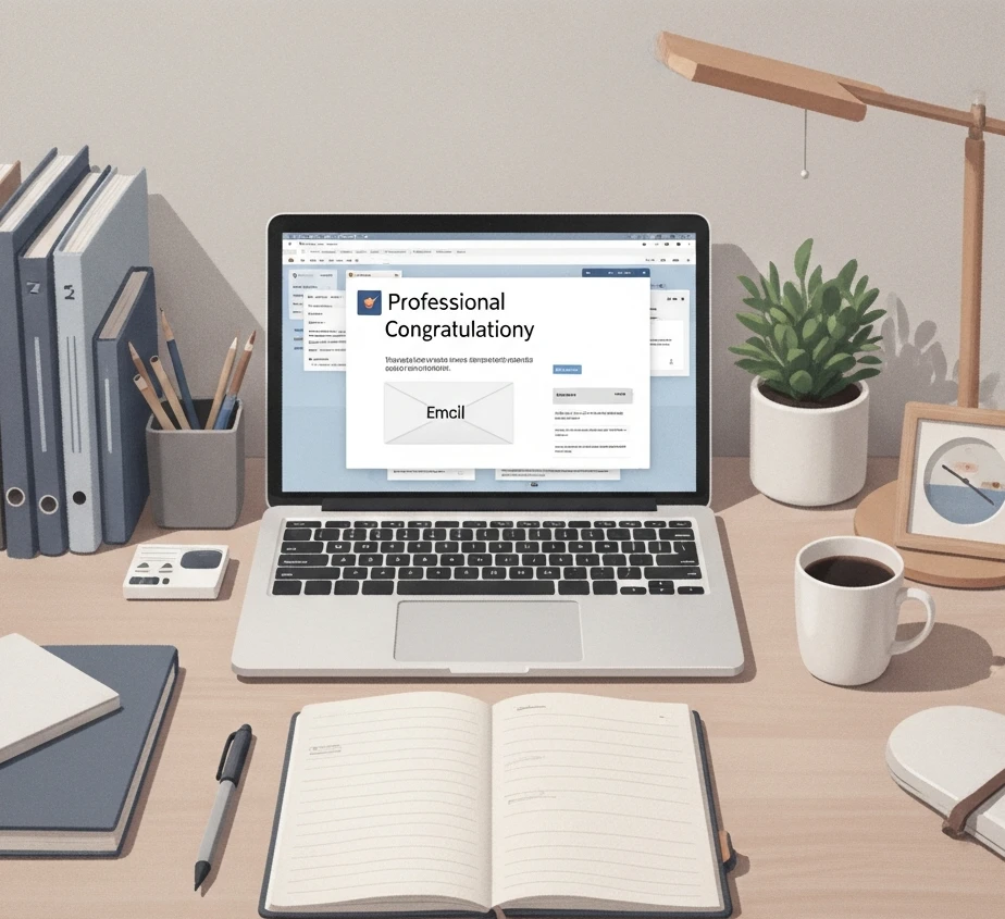 이메일로 전한 승진 축하