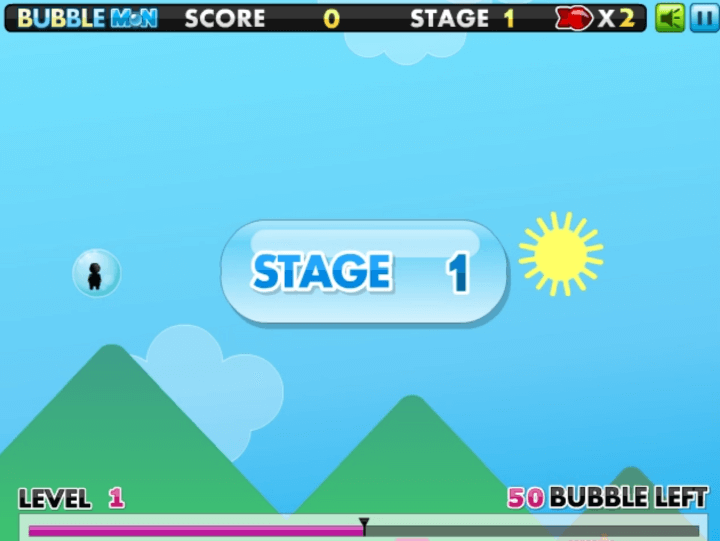 버블몬-플래시게임-시작-화면
