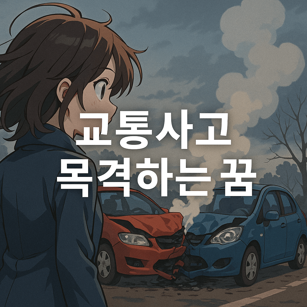 교통사고 목격하는 꿈 해몽
