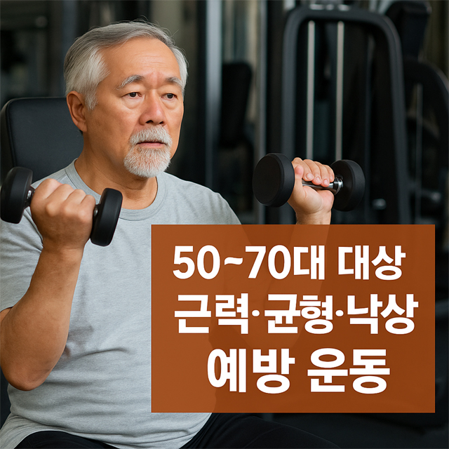 50~70대를 위한 근력&middot;균형&middot;낙상 예방 운동 가이드