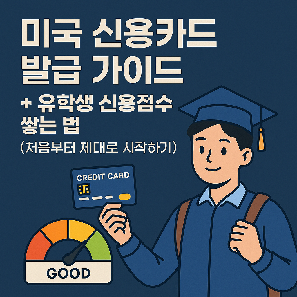 미국 신용카드 발급 가이드 + 유학생 신용점수 쌓는 법 (처음부터 제대로 시작하기)