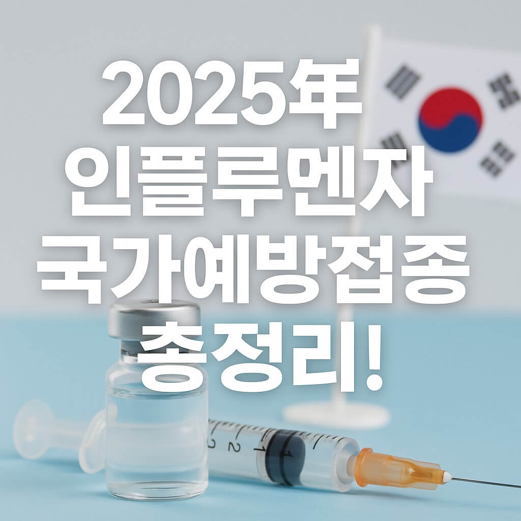 2025 인플루엔자 국가예방접종 총정리! 무료 대상은 누구? 썸네일 이미지