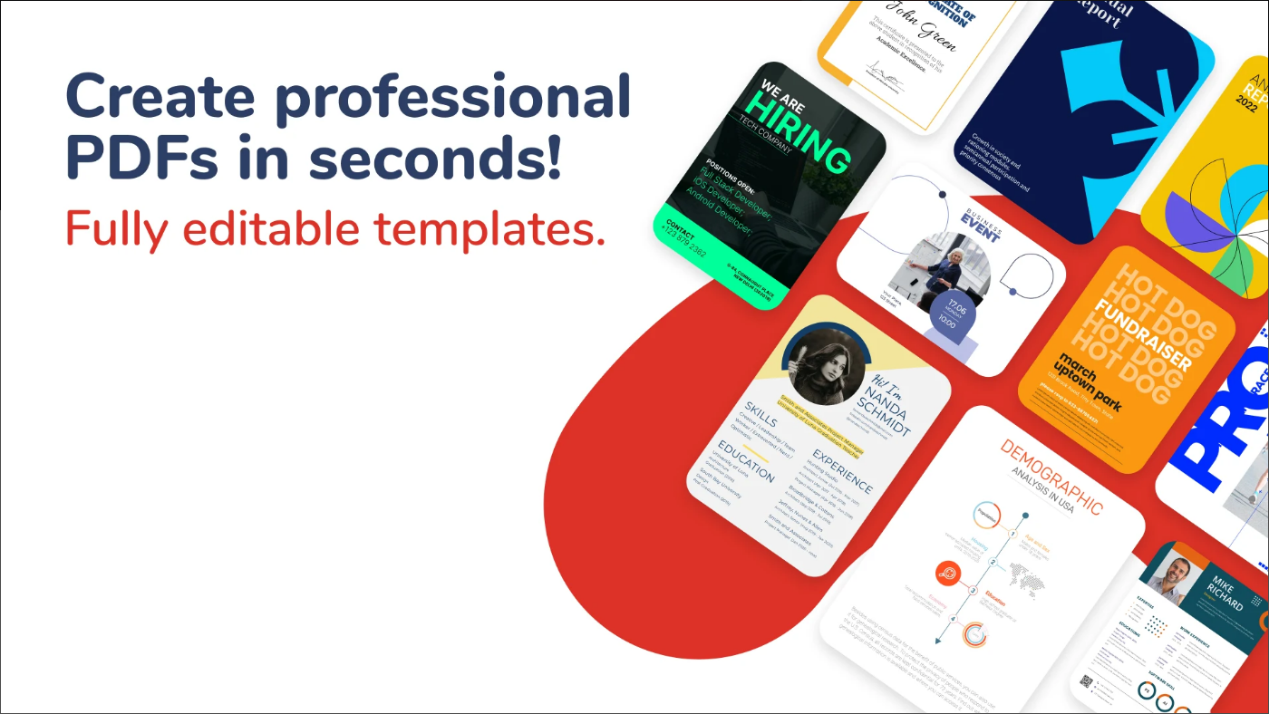 PDF 편집기, PDF 변환기, 협업 및 파일 매니저