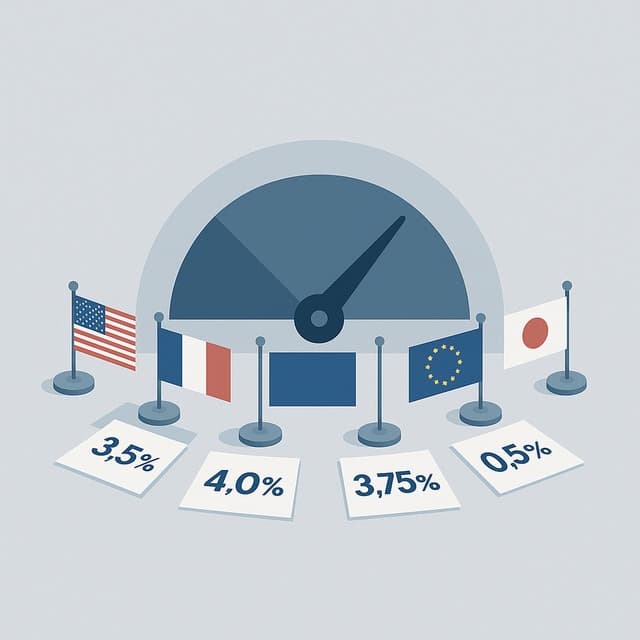 세계 주요국 기준금리 인포그래픽 테이블