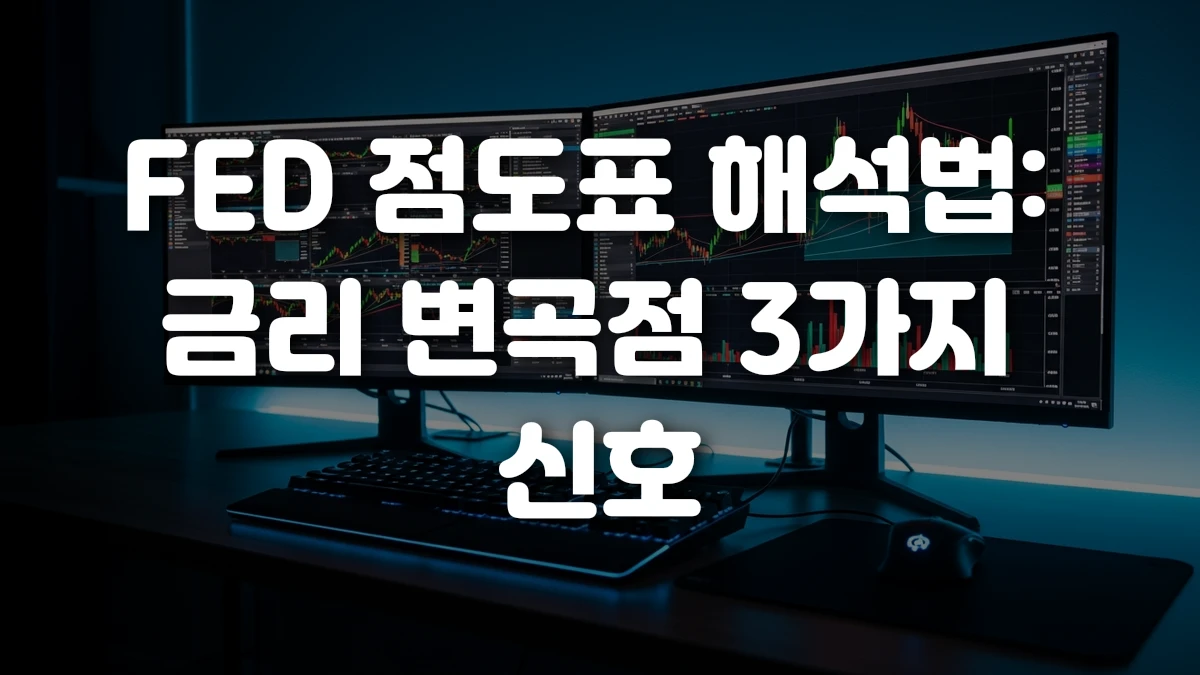 FED 점도표 해석법 금리 변곡점 3가지 신호