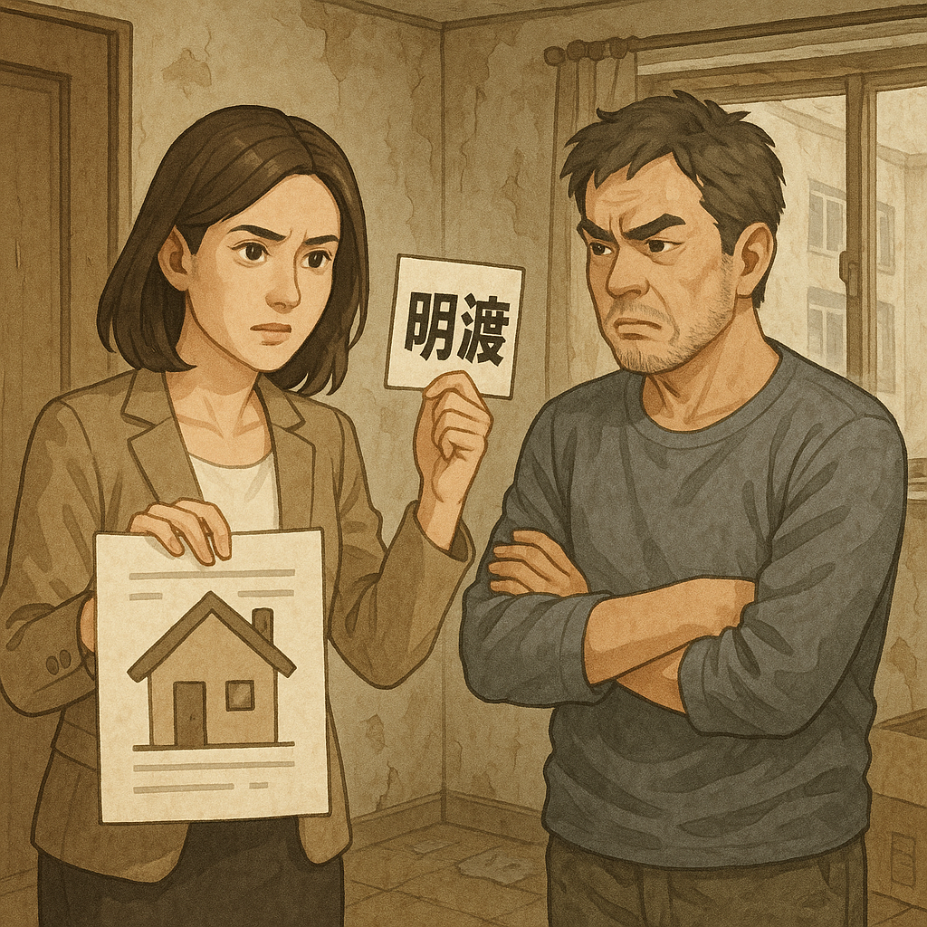 명도 문제 사진