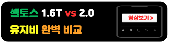 셀토스1.6T와2.0엔진비교