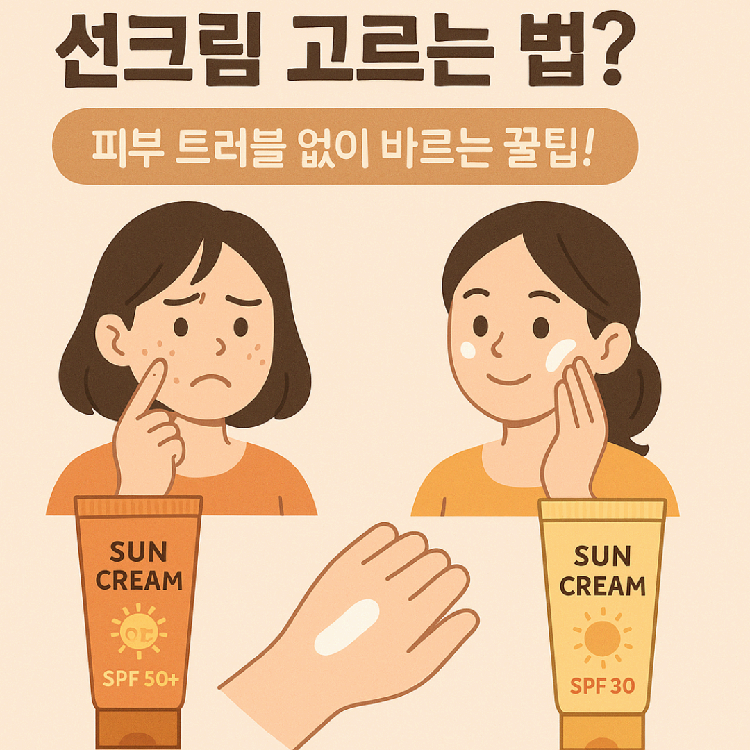 지성·건성별 썬크림 고르는 법? 피부 트러블 없이 바르는 꿀팁!