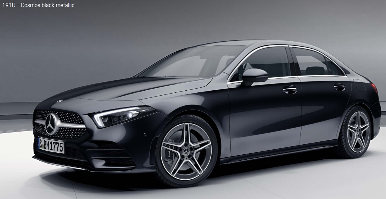 amg a 35 색상코드 - Cosmos Black metallic(색상 코드 : 191)