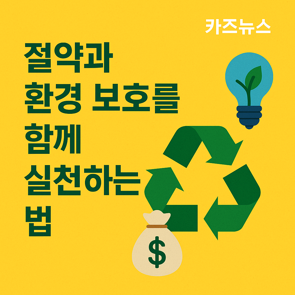 절약과 환경 보호를 함께 실천하는 법