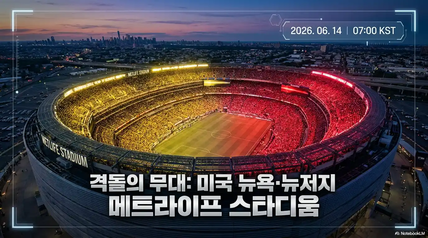2026 북중미 월드컵 브라질 모로코 경기장 미국 뉴욕 뉴저지 메트라이프 스타디움 2026년 6월 14일 오전 7시