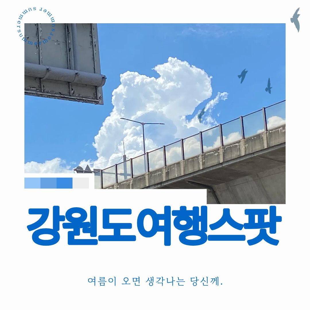 요즘 외국인이 찾는 강원도 스팟 설명 사진