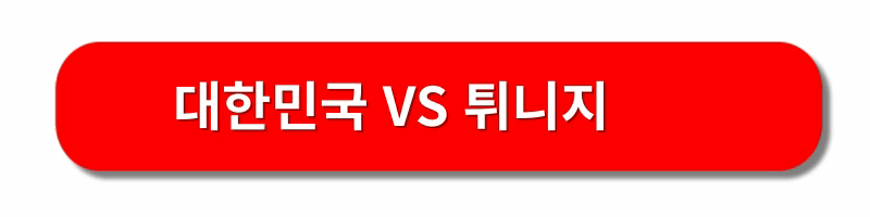 한국대튀니지-축구경기