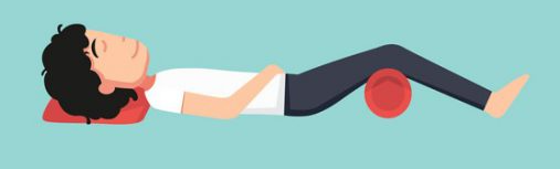 허리 통증에 좋은 바디필로우 사용 자세