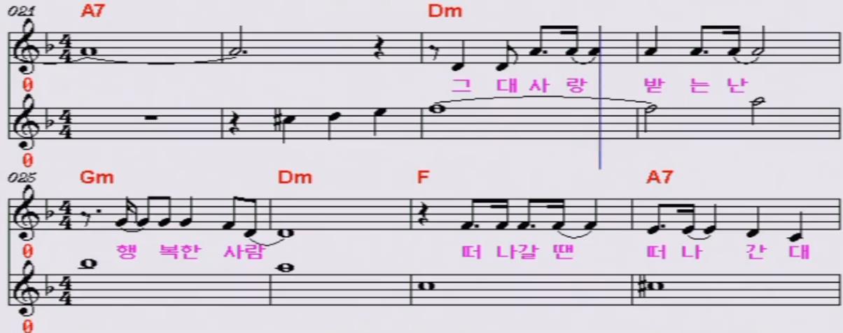 하성관 - 나는 행복한 사람 악보