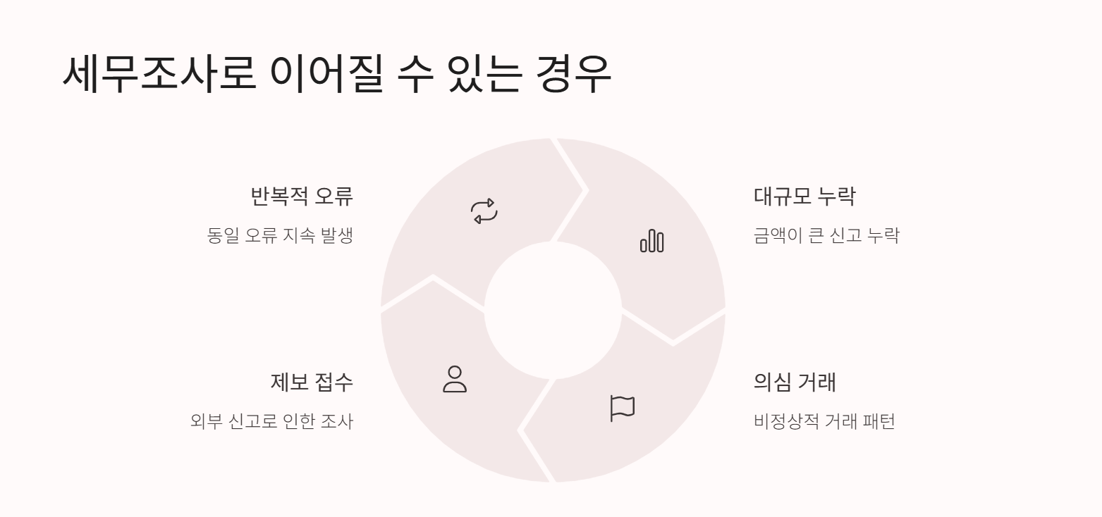 세무조사로 이어질 수 있는 경우