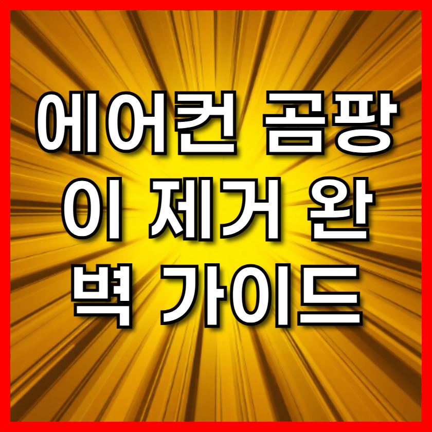 에어컨 곰팡이 제거 완벽 가이드