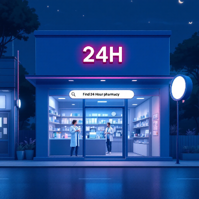 24시간 약국 찾기|공공심야약국 이미지