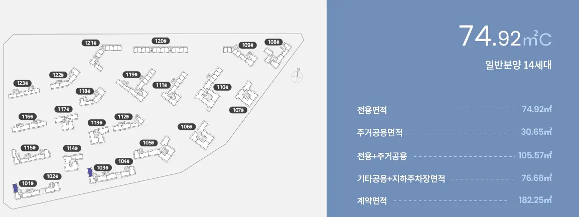 74㎡C-동배치도-사진