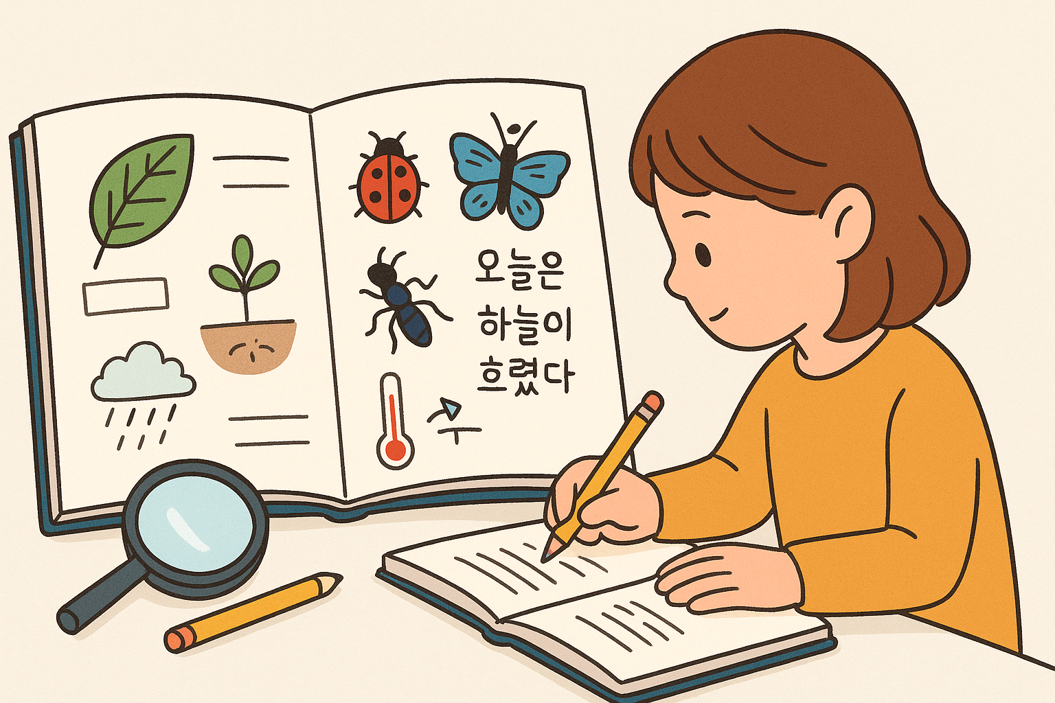 자연 탐구 일기 쓰기