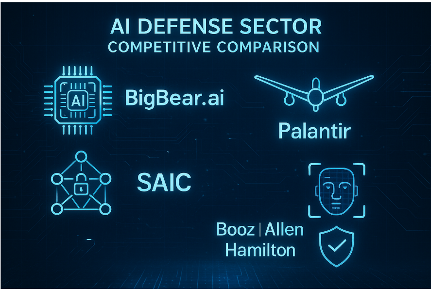 BigBear.ai vs Palantir vs SAIC vs Booz Allen: 2025년 방산 AI 경쟁사 비교