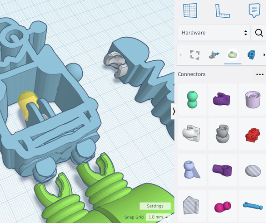 Tinkeracd 의 모델링 과정 사진