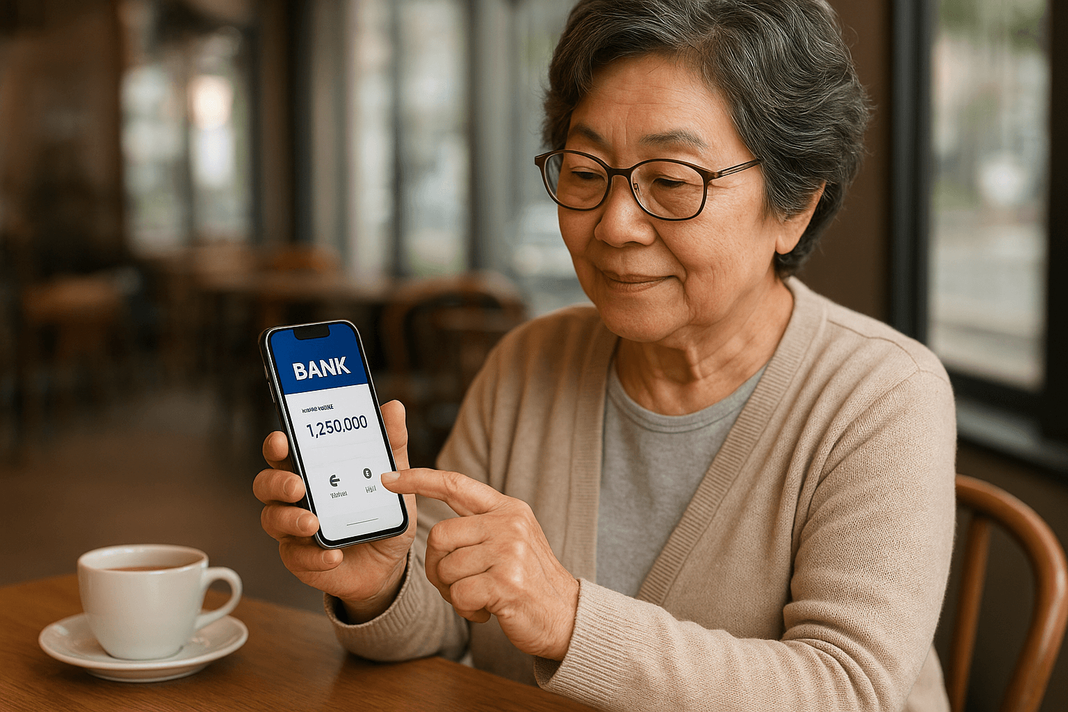 노인 대상 디지털 기기 활용 교육법: 은행앱