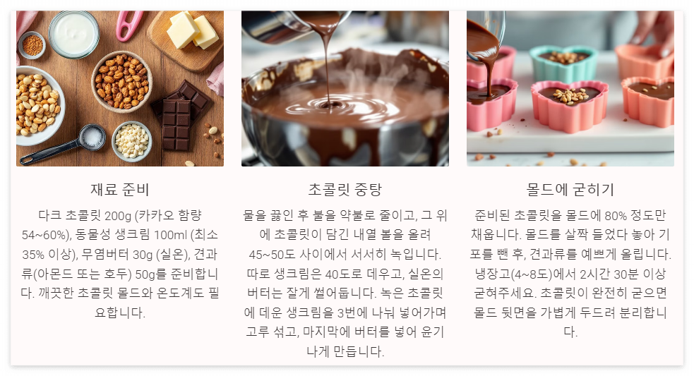 기본수제초콜릿
