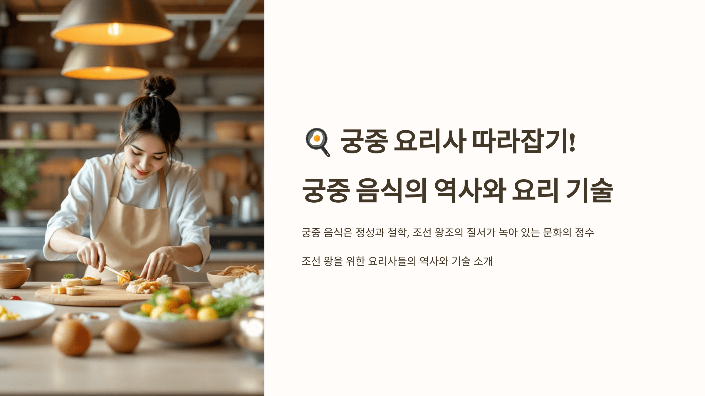 궁중 요리 사진입니다.