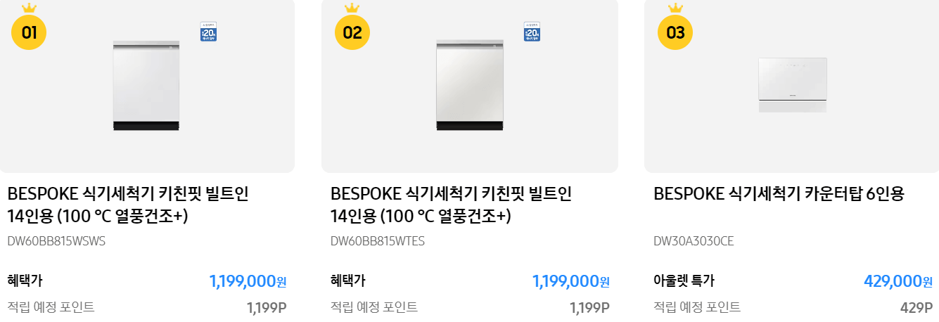 삼성전자 블랙프라이데이 품목별 베스트 랭킹 할인