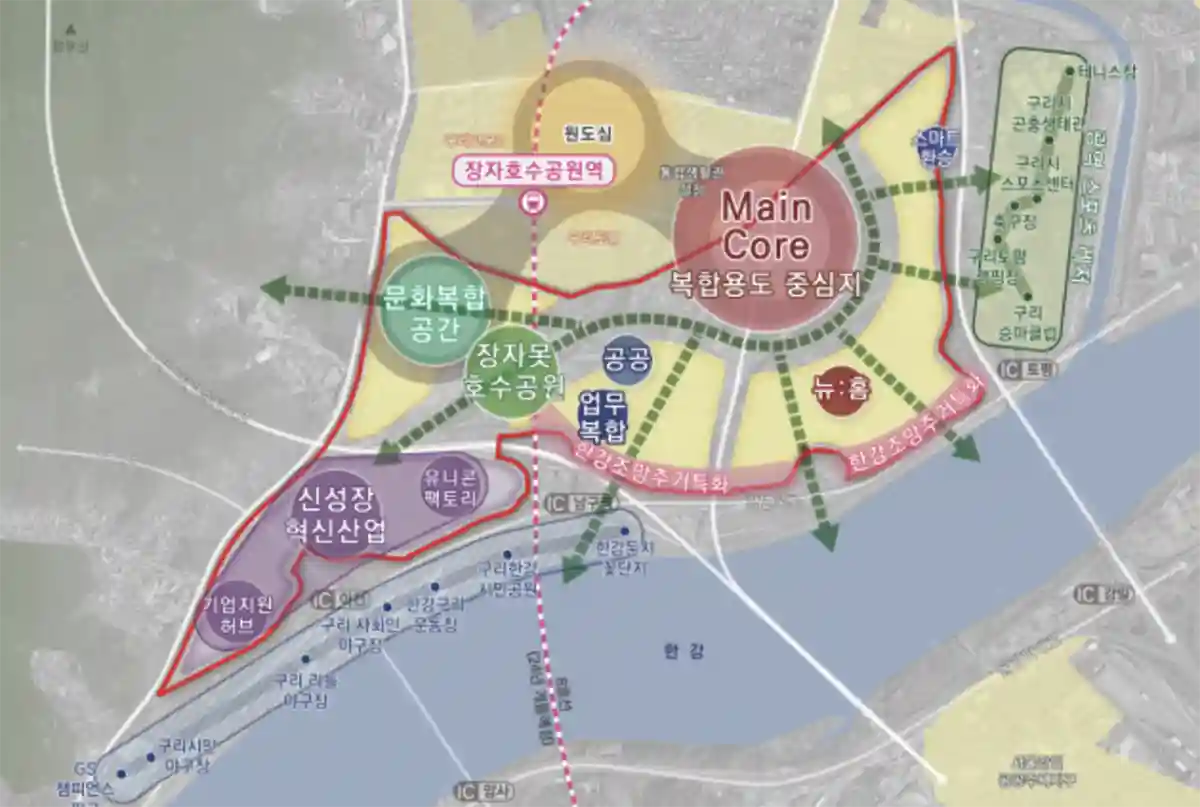 구리-토평2지구-도시개발-계획도