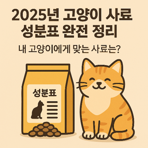 2025년고양이사료성분표