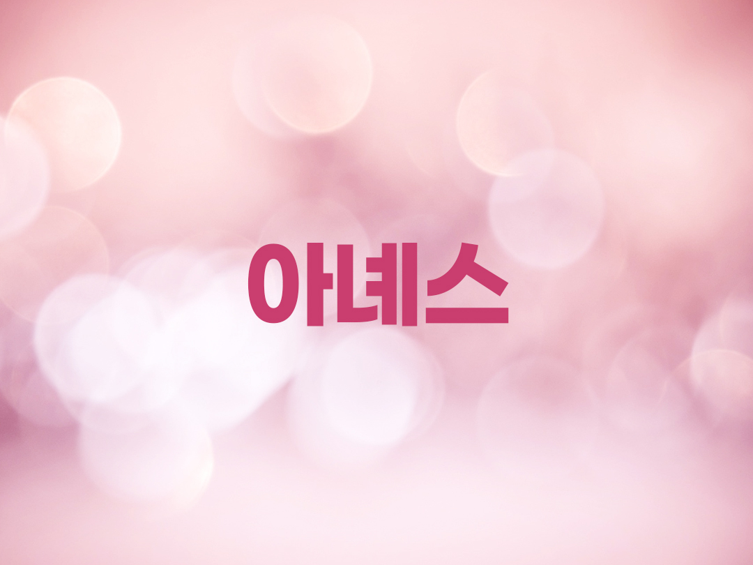 아녜스 천주교 여자세례명 5인 목록