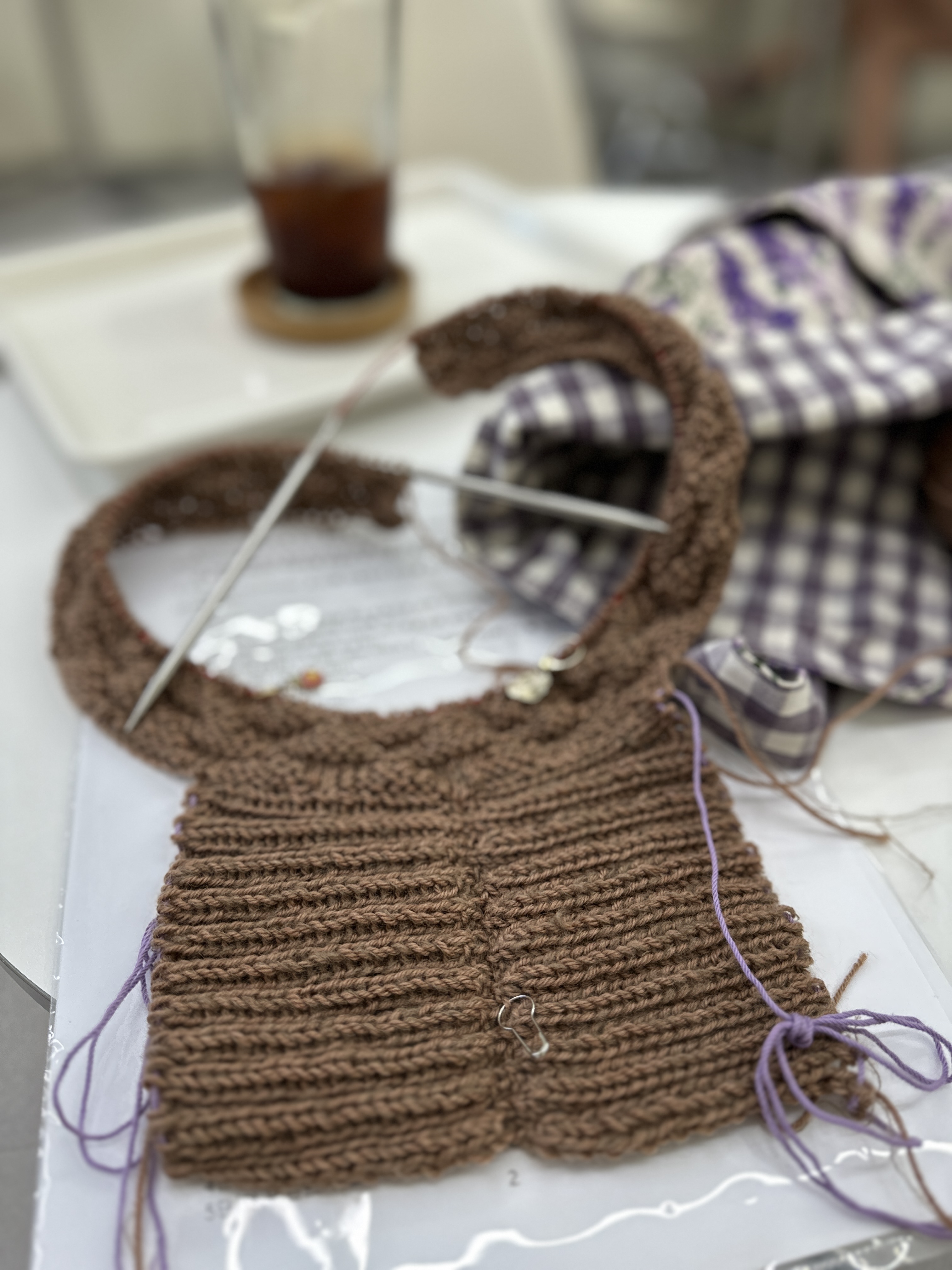 Kerri cardigan 같이뜨기