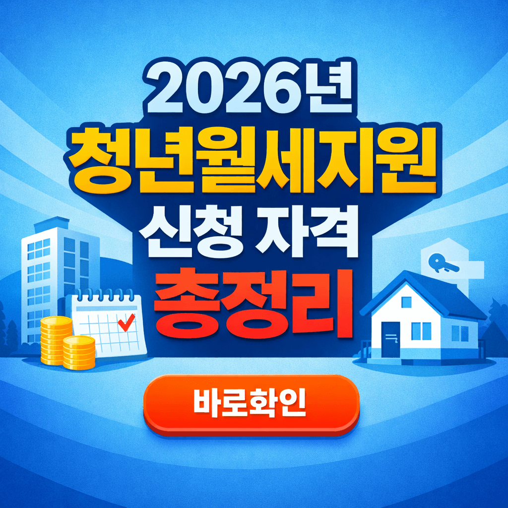 2026년 청년월세지원 신청 자격 총정리