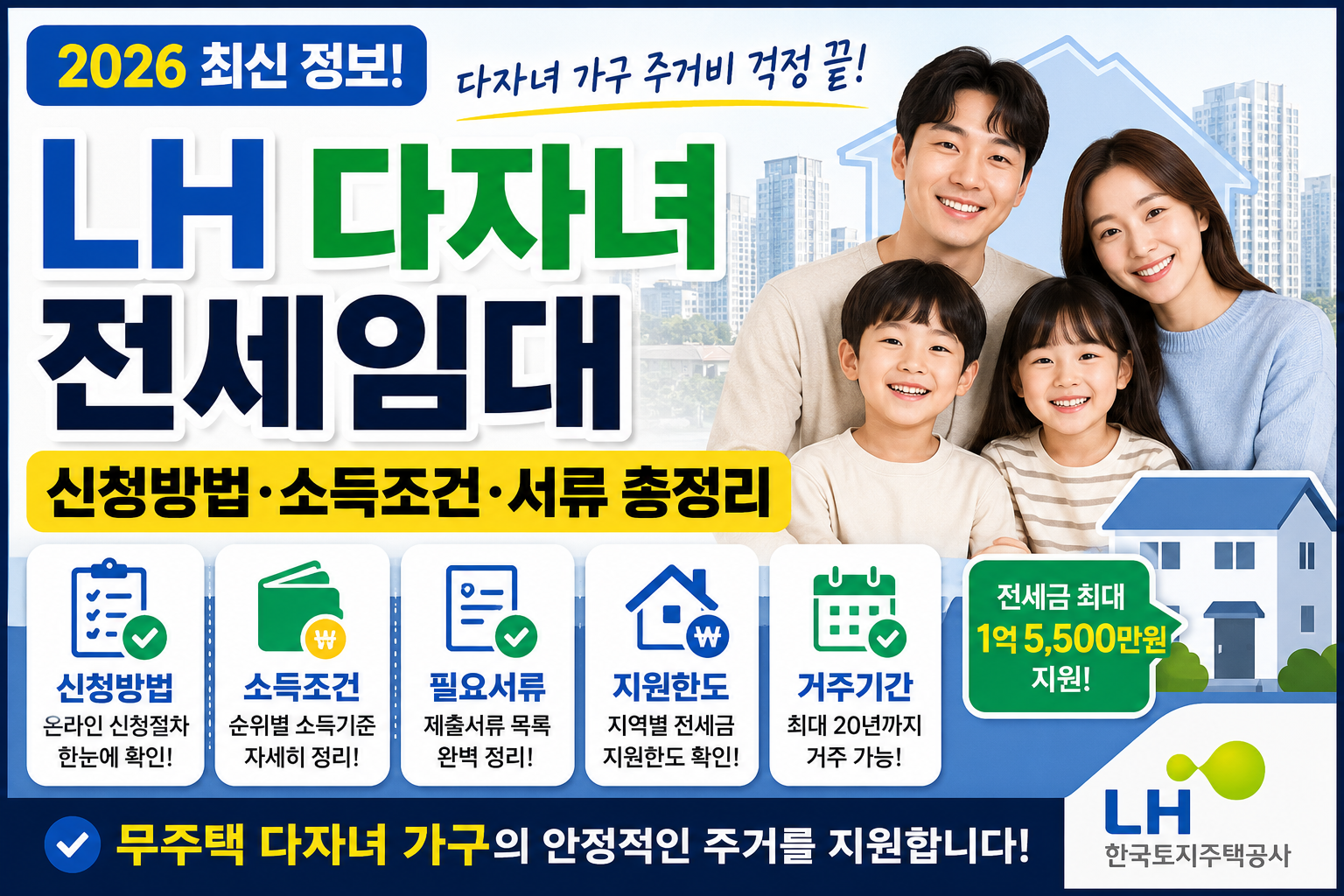 LH 다자녀 전세임대 신청방법
