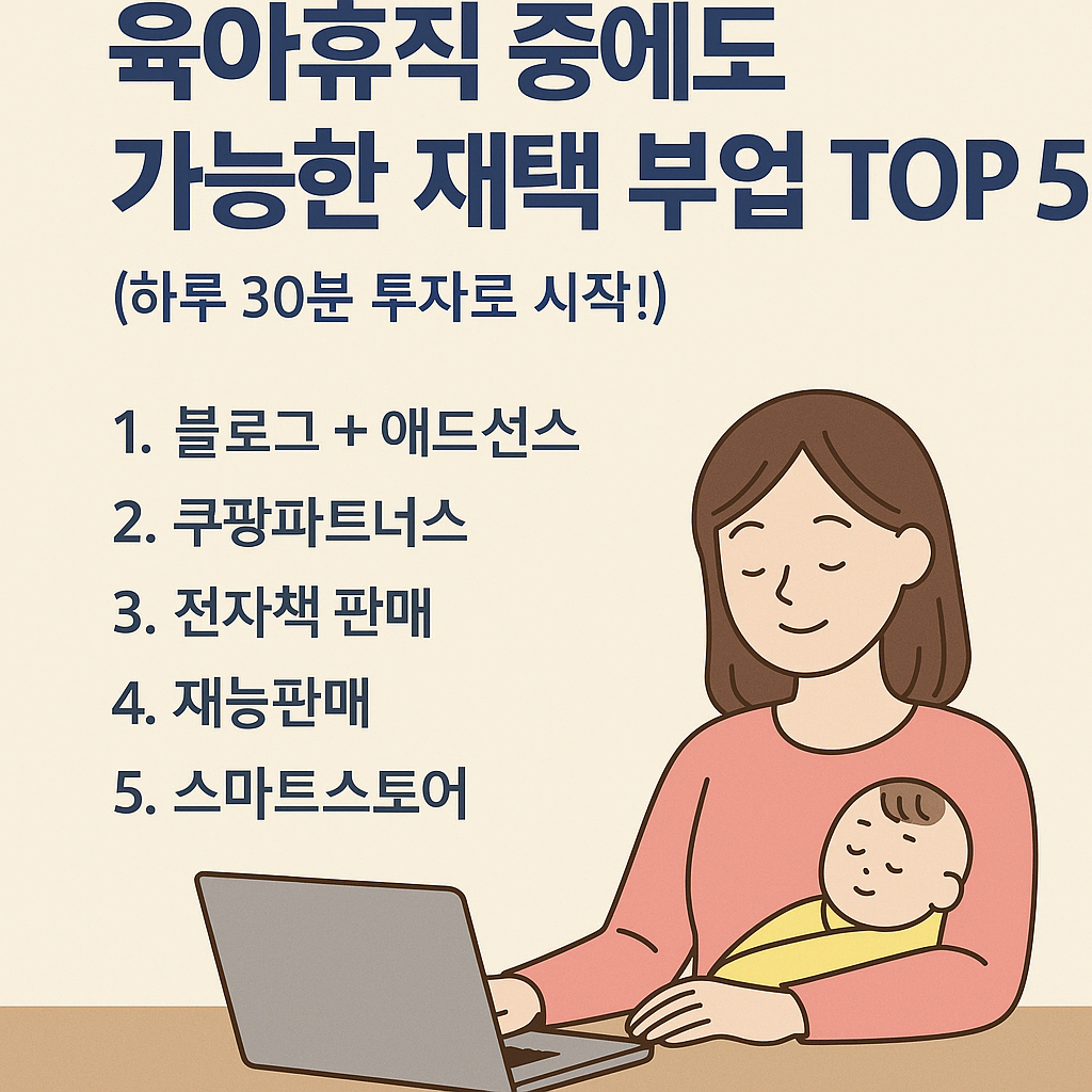 육아 휴직 중 가능한 재택 부업
