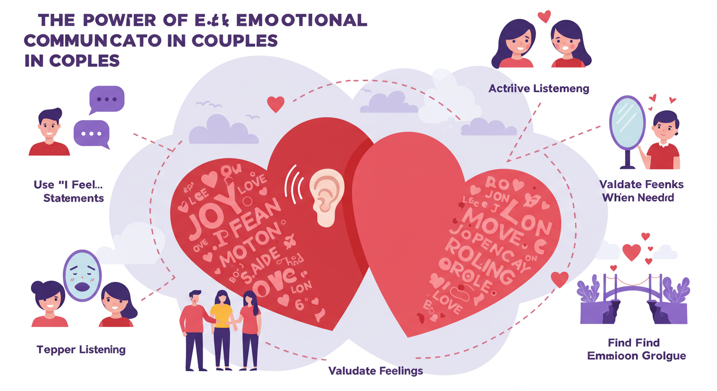 감정 소통 관련 부부 대화법 정리 그림