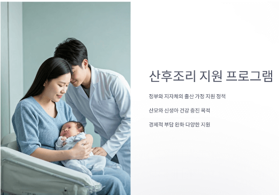 산후조리 지원 프로그램 안내
