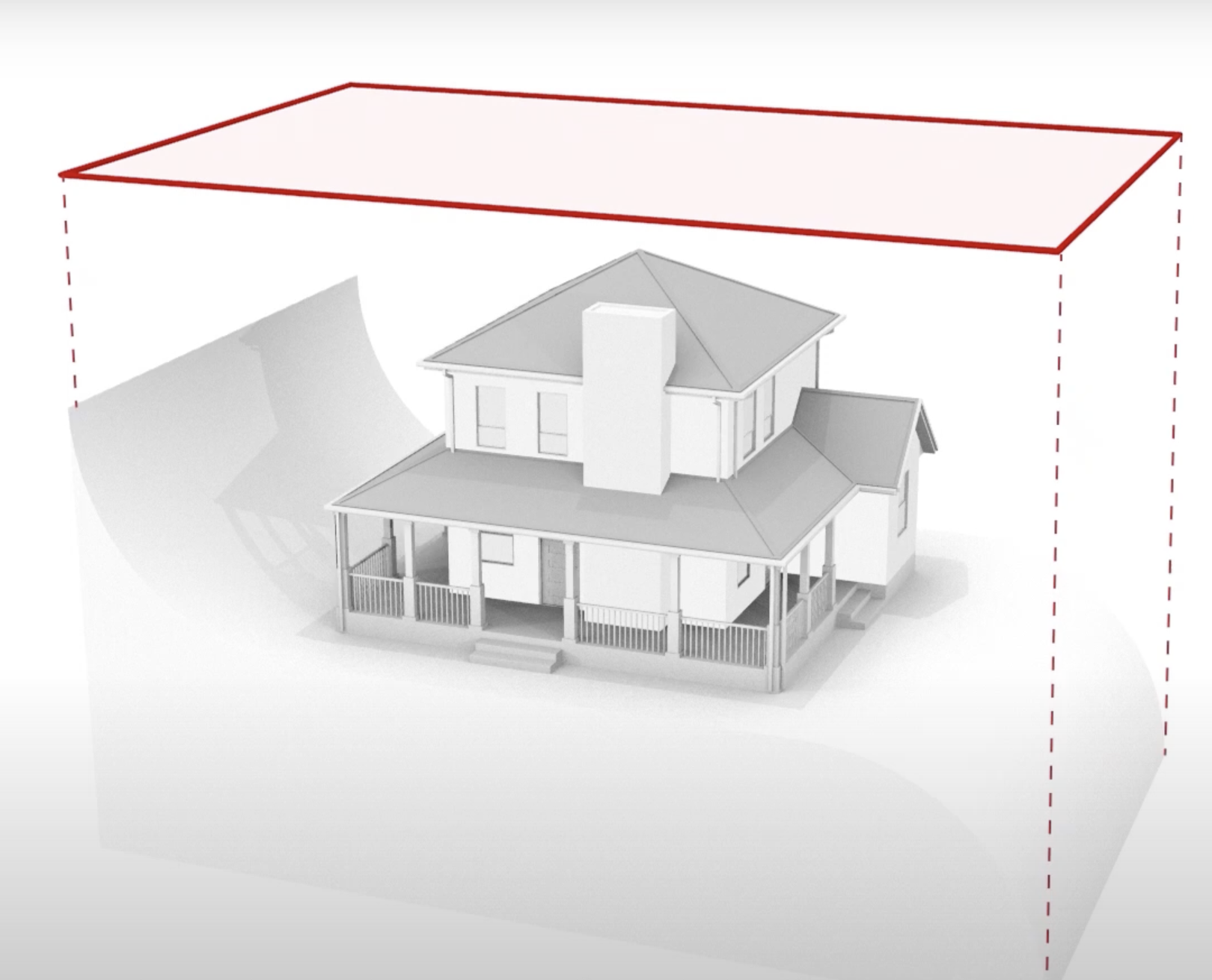 수평투영면적을 고려하는 대지면적