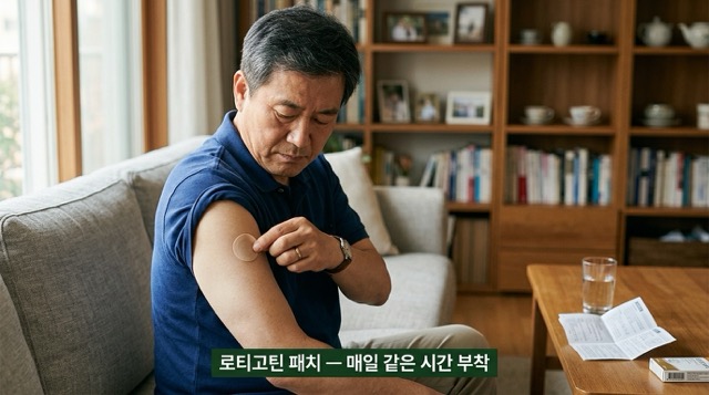 파킨슨병 도파민 효현제 로티고틴 패치