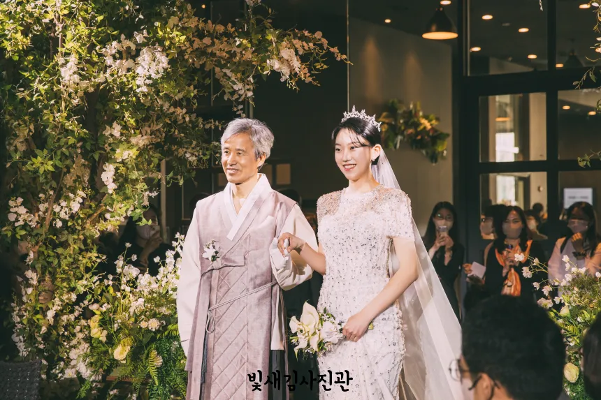 신부 아버님과 입장 가로