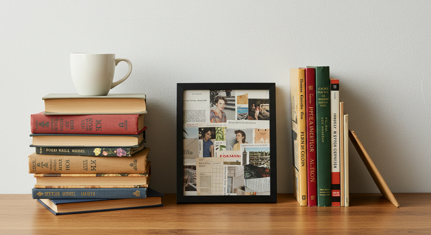 헌책과 잡지로 만드는 유니크한 받침대 & 오브제