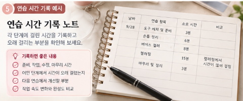 연습시간 기록 노트