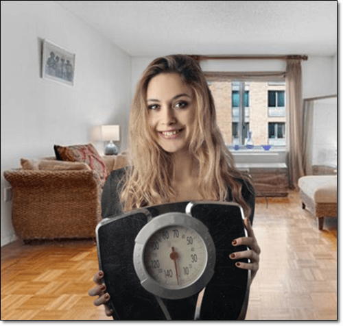 다이어트 중인 여성